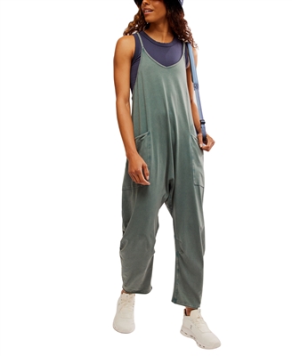 Free People Hot Shot Onesie Midnight Jade