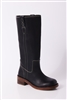 Free People Blaze Pull On Black Leather Boot