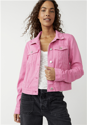 Women's Free People Rumors Denim Jacket Pink