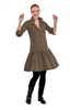 Women's Gretchen Scott So Sweet Dress in tan and black checkmate print.