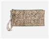 HOBO BagsVida Printed Leather Wristlet Neutral Mosaic.