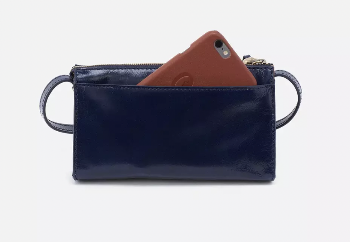 Buy HIDESIGN Blue Malasana Zipper Closure Leather Women's Hobo Handbag |  Shoppers Stop