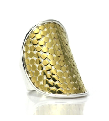 Indiri Collection Gold & Silver Dot Ring