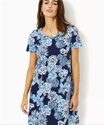 Lilly Pulitzer Cody T-shirt Dress in Bouquet All Day Print