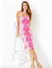 Lilly Pulitzer Mick Ribbed Dress in Roxie Pink Shadow Dancer