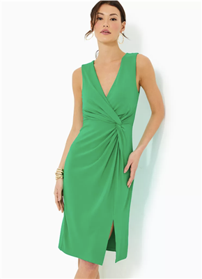 Lilly Pulitzer Odella V-Neck Dress Brazilian Green