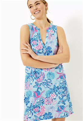 Lilly Pulitzer Dev Dress Multi Bahamas Beachcomber