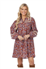 Mudpie Barlowe Printed Dress Rust