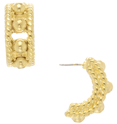 Women's small gold hoop earrings from Susan Shaw