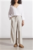 Tribal Jeans Linen Blend Wide Leg Pant French Oak Neutral