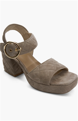 Vaneli Moppet Platform Sandal Quilted Truffle