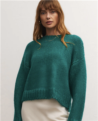 Mermaid Green Chunky Toile Sweater from ZSupply.