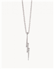Women's 18 inch silver necklace with lightning bolt from Spartina 449