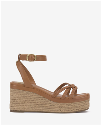 Vince Camuto Loressa Platform Wedge Sandal in Golden Walnut