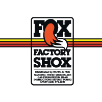 Fox Factory Shox decal sticker set