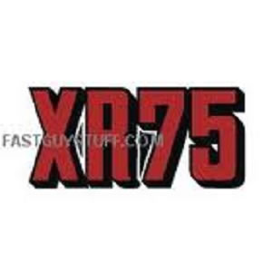 1973 Honda XR75 Sidepanel Decals Red / Black