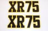 1975 1976 Honda XR75 side panel decal sticker set