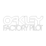 Oakley Factory Pilot - White decal sticker