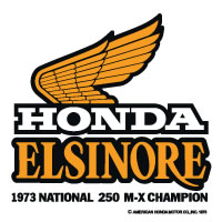 1973 Honda CR250M Championship decal sticker