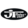 JT Racing oval decal sticker black / white