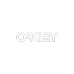 Oakley Small Die Cut White decal sticker