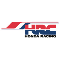 HRC Stripe decal sticker with Honda Racing on white vinyl.