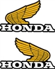 1985 Honda XR350R fuel tank wing decals