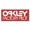 Oakley Factory Pilot red decal sticker