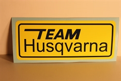 Team Husqvarna decal sticker