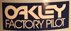 Oakley Factory Pilot blue decal sticker