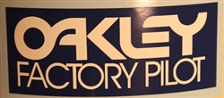 Oakley Factory Pilot blue decal sticker