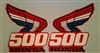 1987 Honda CR500R Tank Wing decal stickers