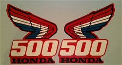 1987 Honda CR500R Tank Wing decal stickers