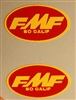 FMF Carb Decal Set Red / Yellow letters