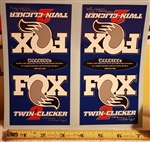 Fox Factory Twin Clicker 2 decal sticker set