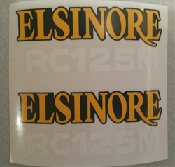 Honda RC125M Works Elsinore side panel decals