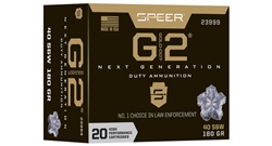 SPEER GOLD DOT G2 .40S&W 180gr JHP  - 20rd box