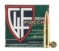 Fiocchi 300BLKMB Extrema 300 Blackout 220 gr Sierra MatchKing Hollow Point Boat - 20rd box