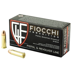 Fiocchi .38 Special - 158gr Full Metal Jacket - 50rd Box