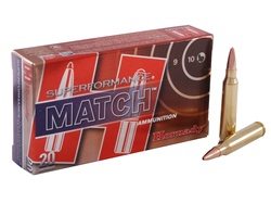 Hornady 223REM SUPERFORMANCE BTHP Match Ammo 75gr - 20rd box