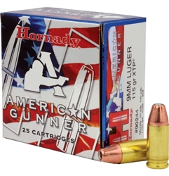 Hornady American Gunner 9mm XTP Hollow Point 115 Gr- 25rd Box