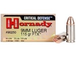 Hornady 9MM Critical Defense 115gr - 25rd Box
