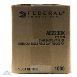 Federal AE223 FMJ 55gr 1000rd Bulk Pack