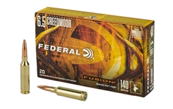 Federal Fusion 6.5 Creedmoor Soft Point 140gr 20rd Box