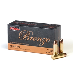 PMC Bronze 38SPL 132gr FMJ - 50rds