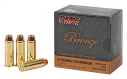 PMC Bronze 44 Magnum 240gr Truncated Cone Soft Point - 25rd Box