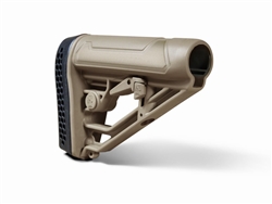 Adaptive Tactical AR-15 EX Performance Adjustable MILSPEC Stock w/ Rubber Buttpad - FDE
