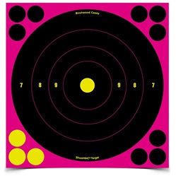 Birchwood Casey Shoot-N-C 8" Pink Bull's-eye Target 6 Pack