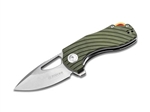 Boker Magnum Knives Tadpole - Green Manual Opening Knife - 440C Blade - G10 Grips