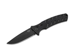 Boker Knives Strike Large Auto Folding Knife - Black D2 Blade - Grivory Handle